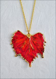 Real Leaf Jewelry | Grape Leaf Pendant