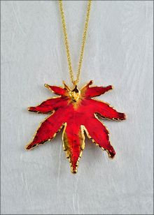 Real Leaf Jewelry | Japanese Maple Pendant