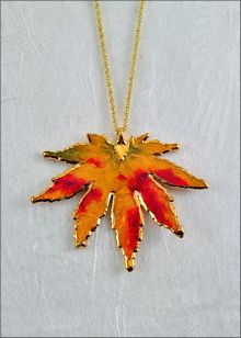 Real Leaf Jewelry | Japanese Maple Pendant