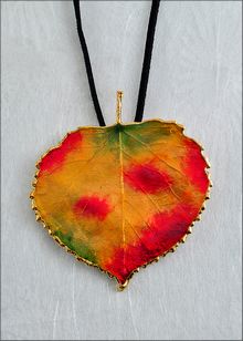 Real Leaf Jewelry | Aspen Leaf Preserved