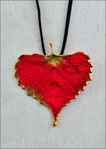 Real Leaf Jewelry | Cottonwood Leaf Preserved