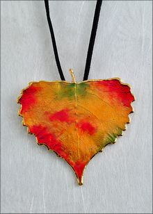 Real Leaf Jewelry | Cottonwood Leaf Preserved