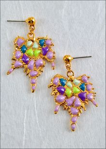 Grape Leaf Jewelry | Grape Leaf Earring