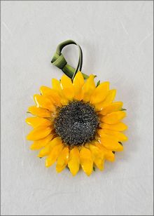 Real Sunflower Ornaments | Sunflower Dipped in Lacquer