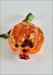 Real Pomegranate Ornaments | Copper Dipped Pomegranate