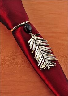 Real Leaf Napkin Holder | Leaf Wine Charms