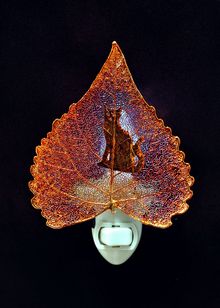 Real Leaf Nightlight | Cat Nightlight