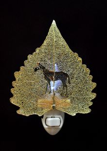 Real Leaf Nightlight | Western Horse Nightlight