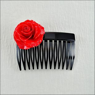 Flower Hair Accessories | Rose Hair Comb