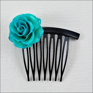 Flower Hair Accessories | Rose Hair Comb