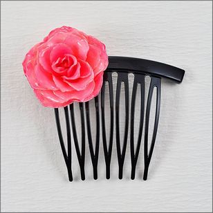 Flower Hair Accessories | Rose Hair Comb