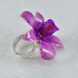 Flower Rings | Orchid Adjustable Ring