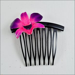 Flower Hair Accessories | Orchid Hair Comb