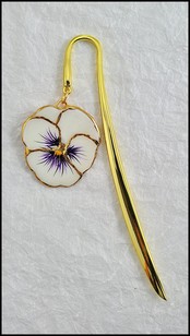 Real Pansy Bookmark | Real Flower Bookmark