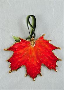 Real Leaf Ornaments | Sugar Maple Ornament