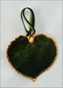 Real Leaf Ornaments | Aspen Ornaments