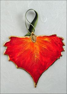 Real Leaf Ornaments | Cottonwood Ornament