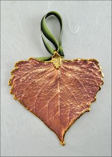 Real Leaf Ornaments | Cottonwood Ornament