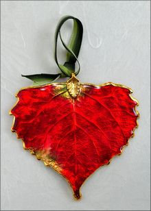 Real Leaf Ornaments | Cottonwood Ornament