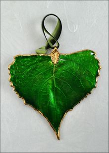 Real Leaf Ornaments | Cottonwood Ornament