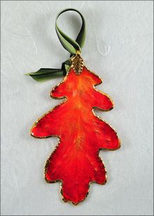 Real Leaf Ornaments | Cottonwood Ornament