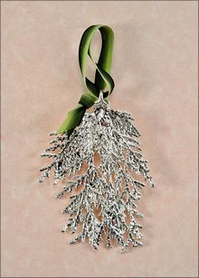 Real Leaf Ornaments | Cypress Leaf Ornament