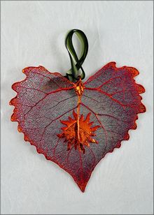 Real Leaf Silhouette | Sun Ornament