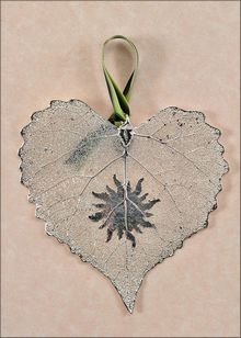 Real Leaf Silhouette | Sun Ornament