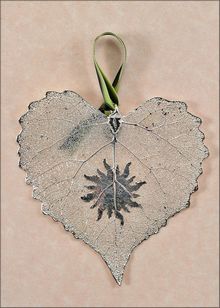 Real Leaf Silhouette | Sun Ornament