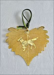 Real Leaf Silhouette | Dog Ornament