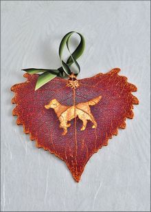 Real Leaf Silhouette | Dog Ornament