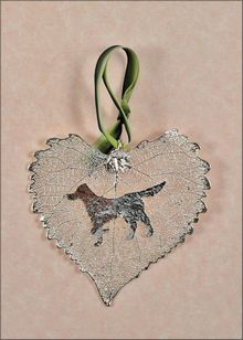 Real Leaf Silhouette | Dog Ornament