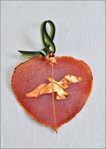 Real Leaf Silhouette | Wild Bird Ornament