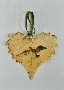Real Leaf Silhouette | Wild Bird Ornament
