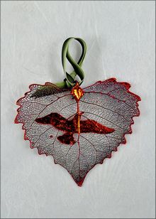 Real Leaf Silhouette | Wild Bird Ornament