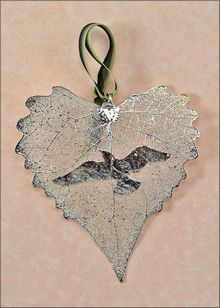 Real Leaf Silhouette | Wild Bird Ornament