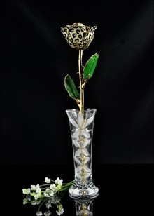 Gold Rose | Rose with Vase