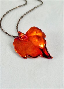 Real Leaf Jewelry | Real Leaf Pendant