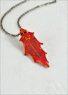 Real Leaf Jewelry | Real Leaf Pendant