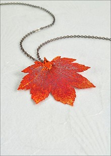 Real Leaf Jewelry | Real Leaf Pendant