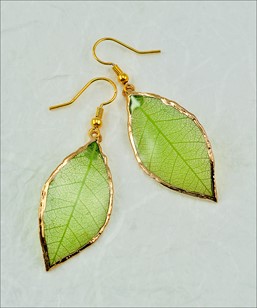 Real Leaf Jewelry l Real Leaf Dipped in Gold l Rubber Leaf