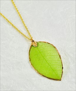 Rubber Leaf l Leaf Necklace l Real Leaf Necklace