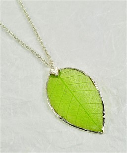 Rubber Leaf l Leaf Necklace l Real Leaf Necklace