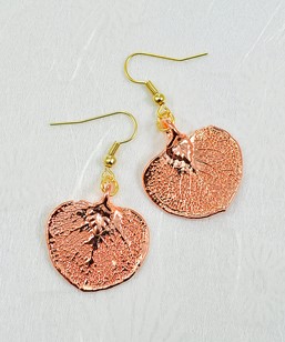 Real Eucalyptus Leaf Earring | Eucalyptus Leaf Earring | Eucalyptus Leaf Rose Gold