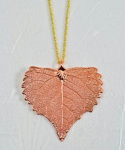 Real Leaf Jewelry | Real Leaf Necklace | Real Leaf Pendant