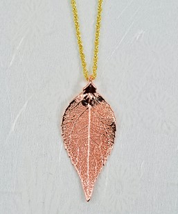 Real Leaf Jewelry | Real Leaf Necklace | Real Leaf Pendant