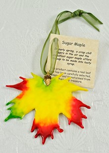 Real Leaf Ornaments | Sugar Maple Ornament