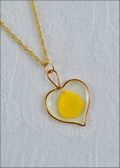 Heart Mirage Necklace with Yellow Rose Petal