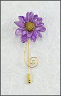 Daisy Stick Pin in Lilac