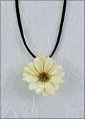 Daisy Pendant in White